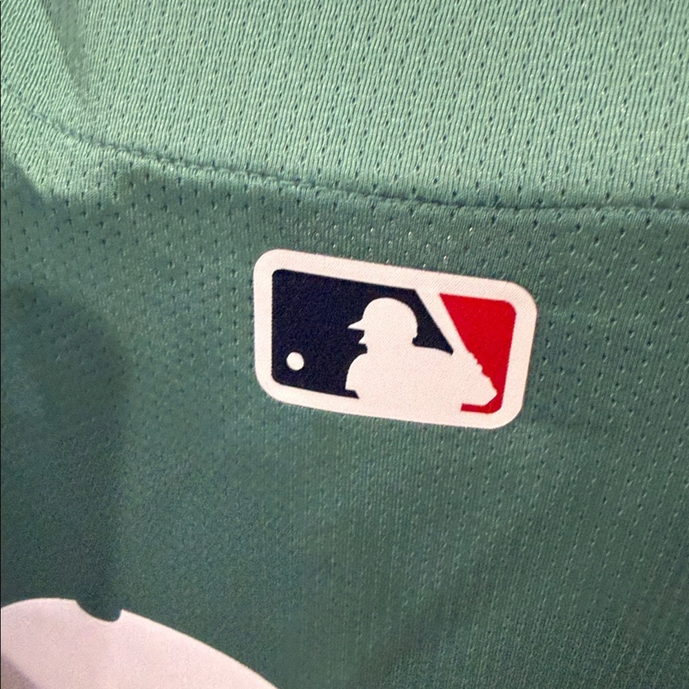 Nike Green Red Sox Jersey with Yellow Accents - Picture 4 of 6